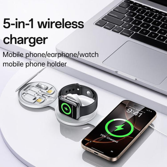 Yesido DS29 5 in 1 Foldable Wireless Charger for Phone / Watch / Earphone