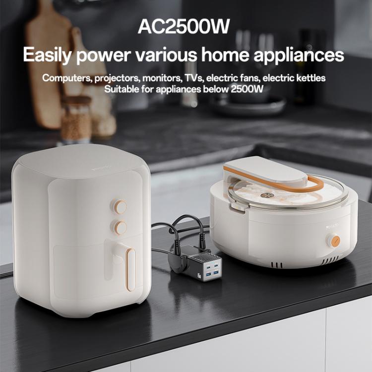 Yesido MC38 65W 6 In 1 Dual Type-C and Dual USB-A with 2 Socket GaN Fast Charging Power Socket