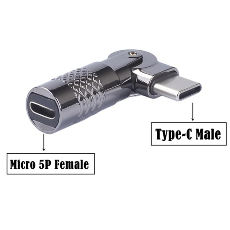3A Digital Charge Adapter, Type-C Male to Micro USB Female