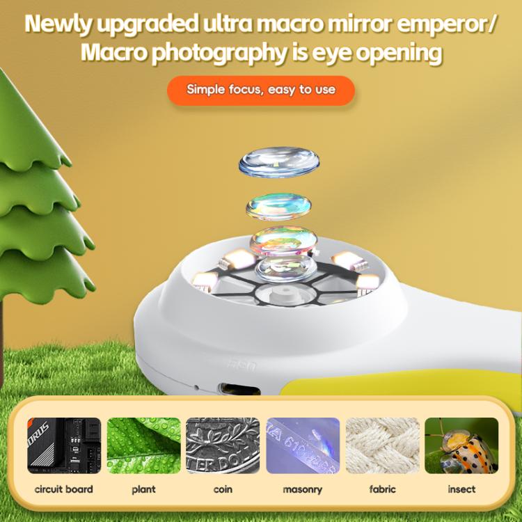 2 inch IPS Screen Children Handheld Digital Microscope 500X Magnification, T56, T57