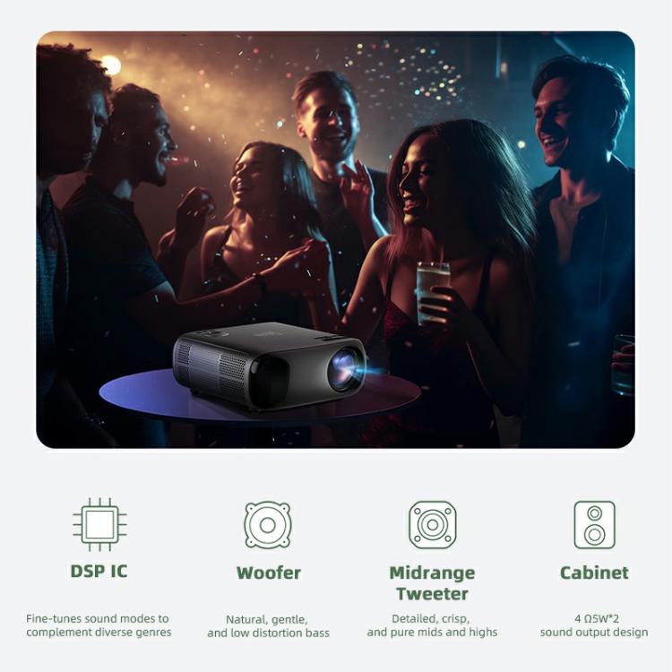 AUN AKEY9S 1080P 1000ANSI Autofocus WIFI Display Smart Projector