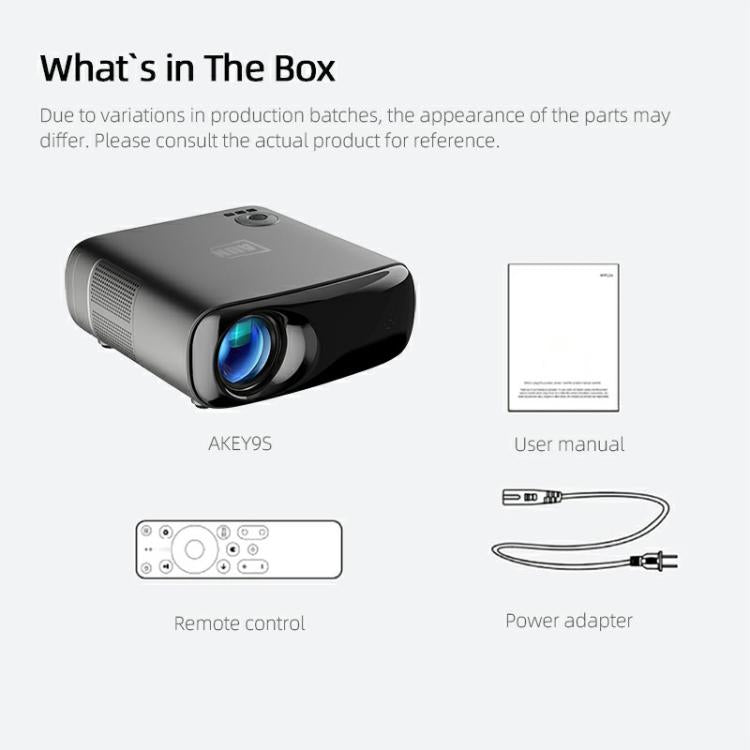 AUN AKEY9S 1080P 1000ANSI Autofocus WIFI Display Smart Projector, US Plug, UK Plug, AU Plug, EU Plug