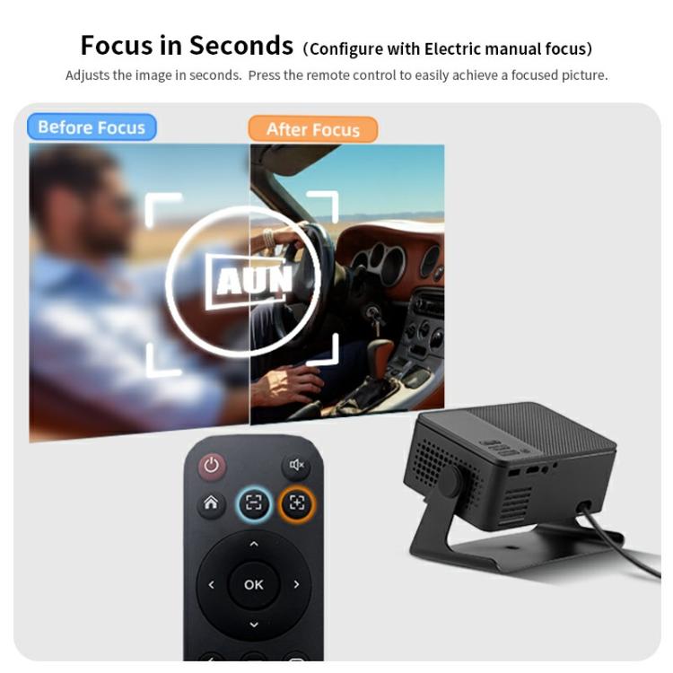 AUN A32 Pro 1280x720P 300ANSI Android 13 WIFI Display Smart Projector