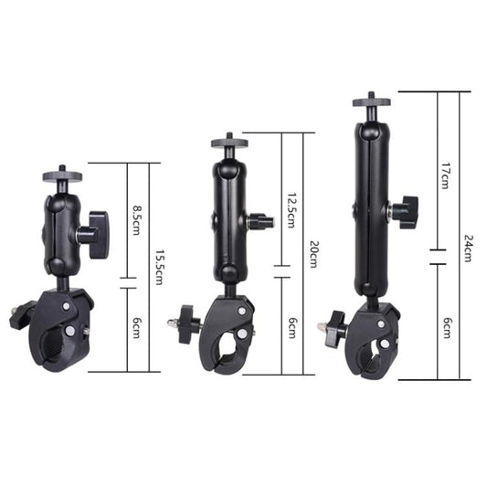 Universal Action Camera Bicycle Handlebar Clamp, S 15.5cm, M 20cm, L 24cm