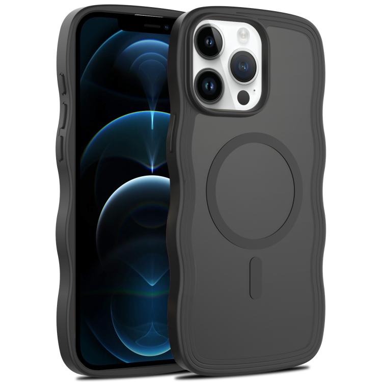 Skin Feel Wave Texture MagSafe Phone Case, For iPhone 12 Pro