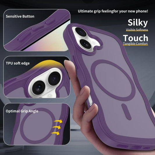 Skin Feel Wave Texture MagSafe Phone Case