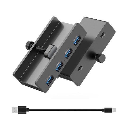 HCL-4A-Pro Aluminum Alloy 4-port USB3.0 Clamp Hub, HCL-4A-Pro