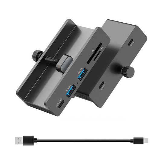 HCL-2A1CTS-Pro Aluminum Alloy 5-port USB3.0 Clamp Hub, HCL-2A1CTS-Pro