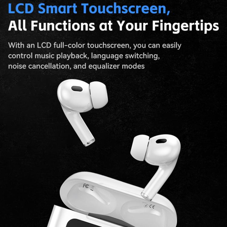 WK WS-26 Liton Series ANC+ENC Wireless Earbuds with Smart Color Screen, WS-26