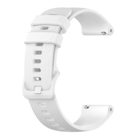 xDfind Small Plaid Solid Color Silicone Watch Band, 18mm For Garmin Venu 2S / Move 3S / Active S, 20mm For Garmin Forerunner 570 42mm/245/645, 22mm For Forerunner 570 47mm/935/945/955