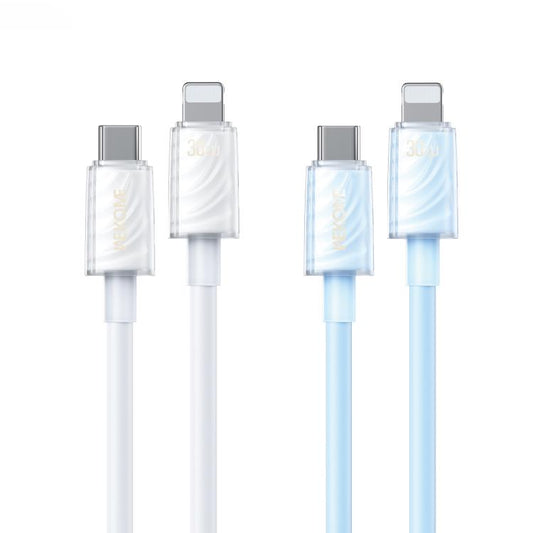 WK WDC-73 PD30W Type-C to 8 Pin Fast Charging Data Cable, Length: 1.2m, WDC-73