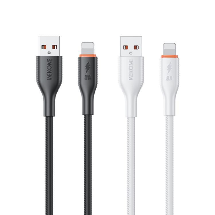 WK WDC-91i 12W USB to 8 Pin Silicone Data Cable, Length: 1.2m