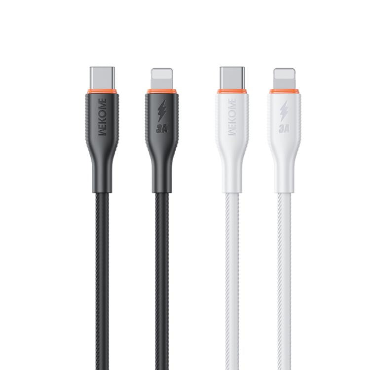 WK WDC-92 PD27W Type-C to 8 Pin Silicone Data Cable, Length: 1.2m, WDC-92