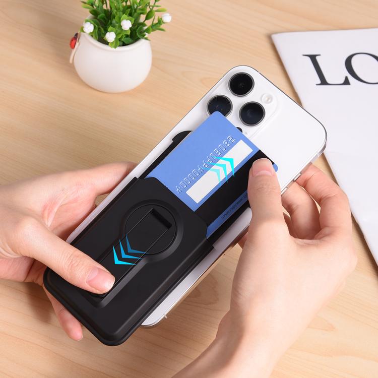 Magnetic Foldable 360 Degree Rotating Bracket Card Bag, Magnetic Foldable