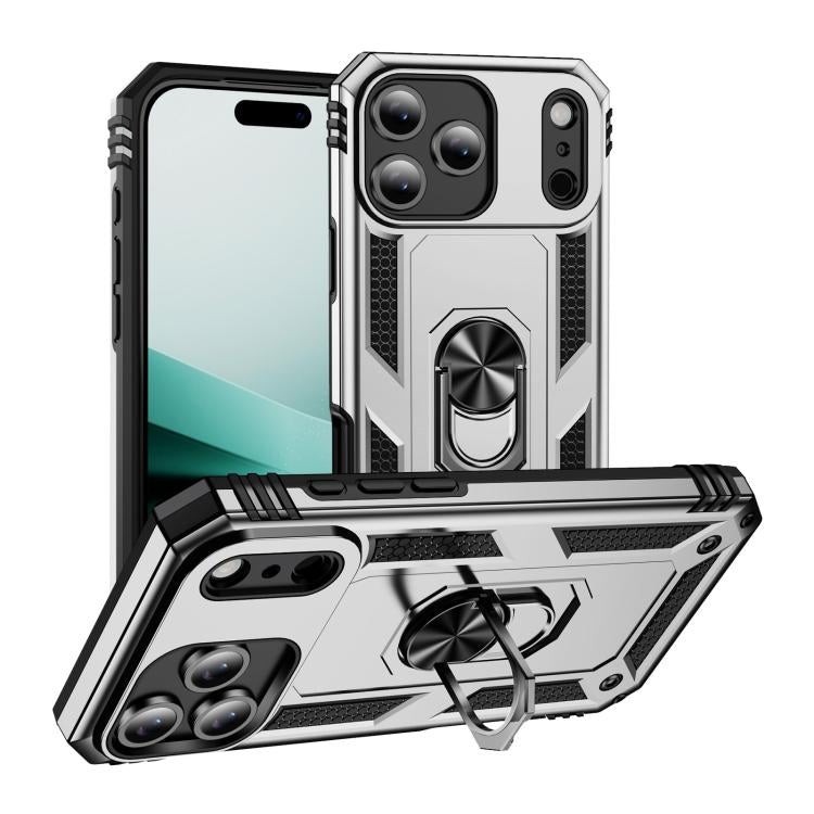 Shockproof TPU Hybrid PC Phone Case with Holder, For iPhone 18 Pro / 17 Pro, For iPhone 18 Pro Max / 17 Pro Max, For iPhone 17, For iPhone 17 Air