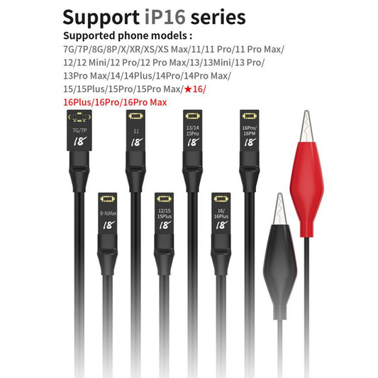 18 Kinds Motherboard Repair Power Boot Cable for iPhone 7-16 Pro Max, 18 Kinds for iPhone 7-16 Pro Max