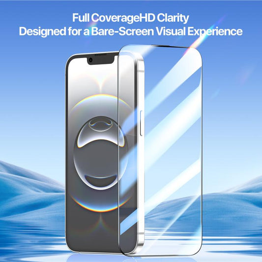 DUX DUCIS Roga Series 2.5D HD Volltransparenter Displayschutz aus gehärtetem Glas mit Staubentfernungs-Schnellinstallationsbox, Für iPhone 17e / 16e, Für iPhone 17 Pro Max, Für iPhone 17 Pro, Für iPhone 17, Für iPhone 16 Pro Max, Für iPhone 16 Pro