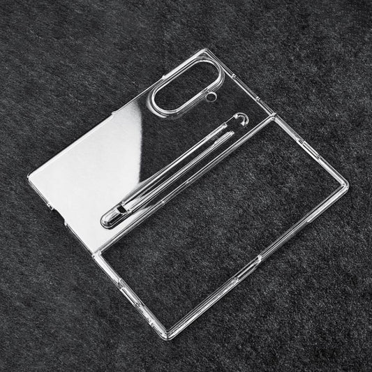 Transparent Two-stage PC Phone Case with Pen Slot, For Galaxy Z Fold8 Ultra 5G, For Samsung Galaxy Z Fold7 5G