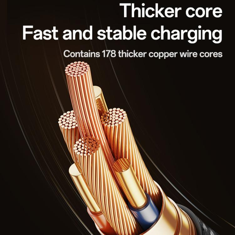 Yesido CA90 100W USB-C / Type-C to 8 Pin, Type-C 2 in 1 Charging Cable