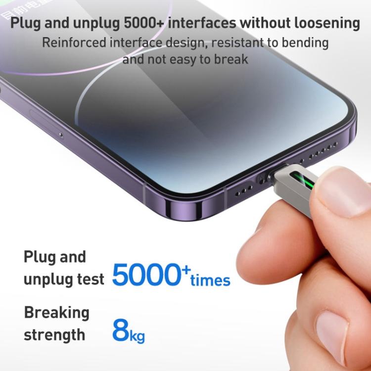 Yesido CA137L 12W USB to 8 Pin Streamer Light Data Cable, Length: 1.2m