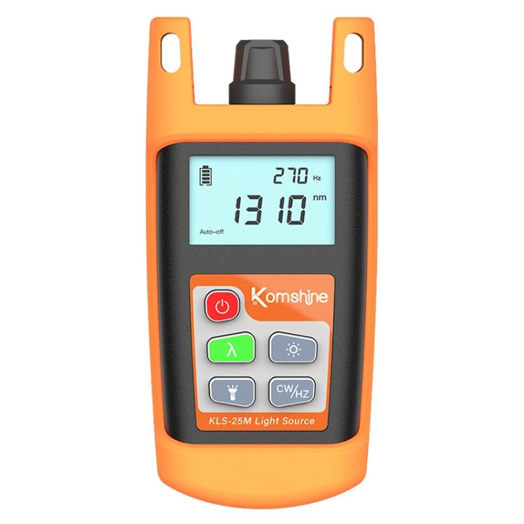 Komshine KLS-25m Dual Wavelength Handheld Fiber Optic Line Tester, KLS-25m