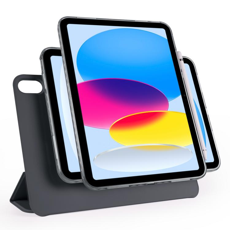 Trifold Magnetic Split Acrylic Leather Tablet Case