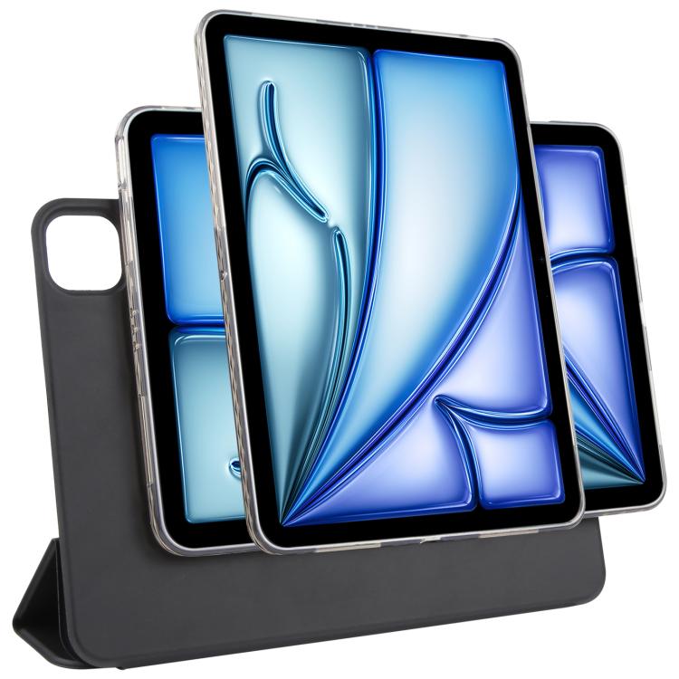 Trifold Magnetic Split Acrylic Leather Tablet Case