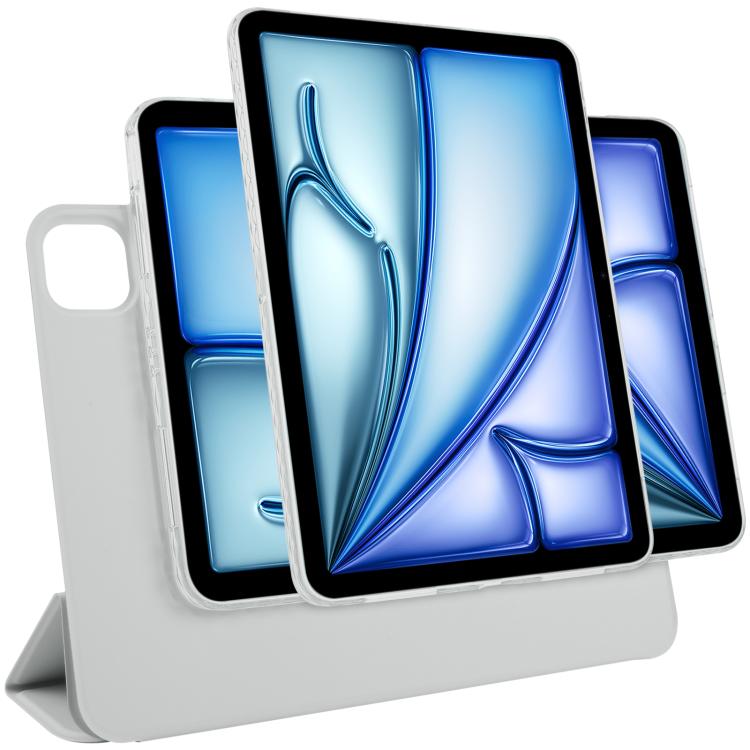 Trifold Magnetic Split Acrylic Leather Tablet Case
