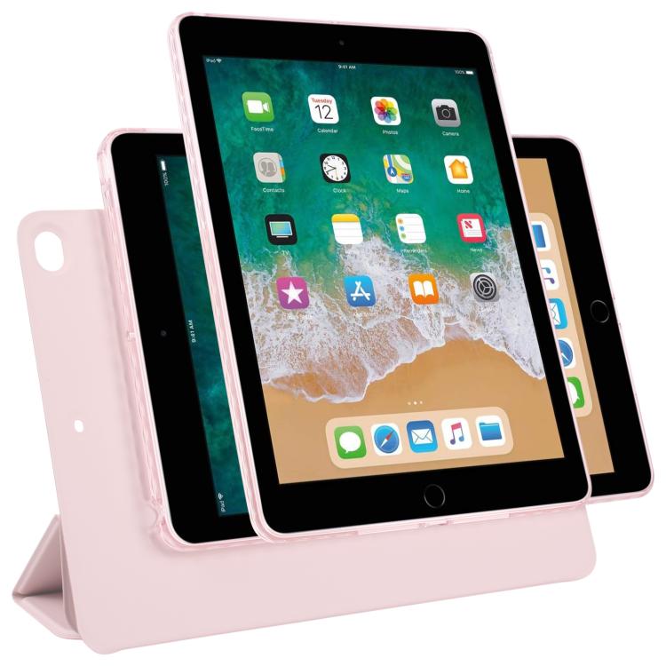 Trifold Magnetic Split Acrylic Leather Tablet Case