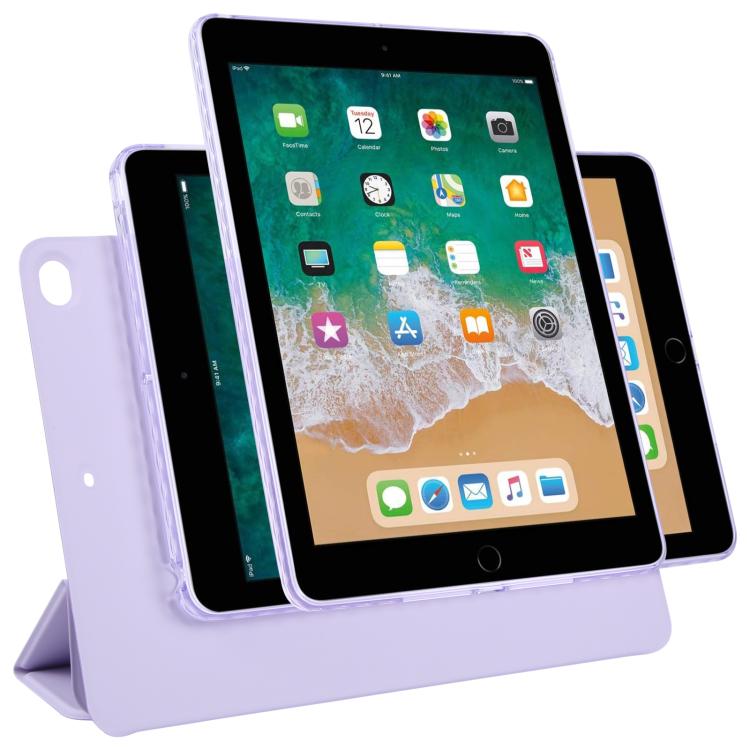 Trifold Magnetic Split Acrylic Leather Tablet Case