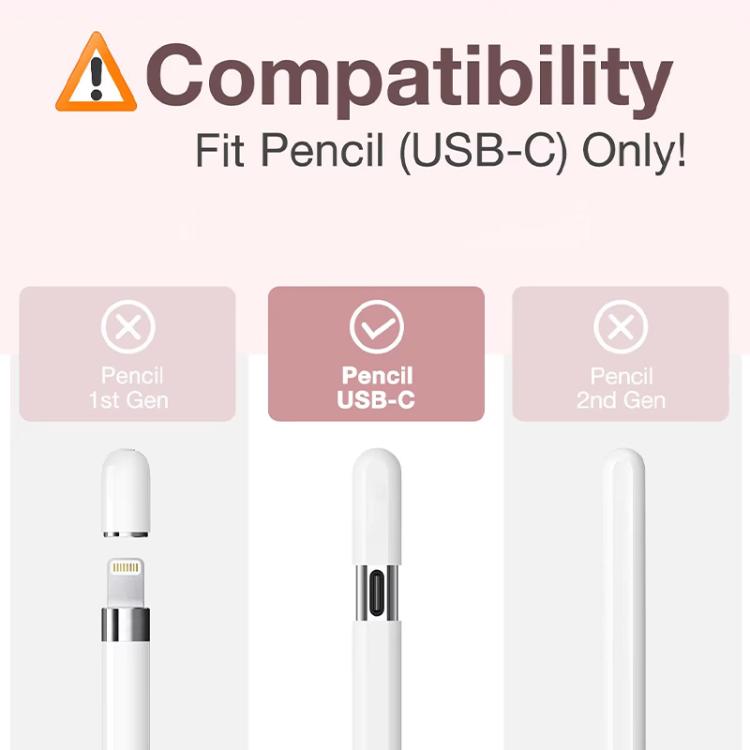 Retractable Silicone Protective Stylus Pen Case, For Apple Pencil USB-C