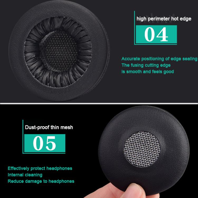 2pcs Protein Leather Replacement Earpads For AKG Y40 / Y45 / Y45BT