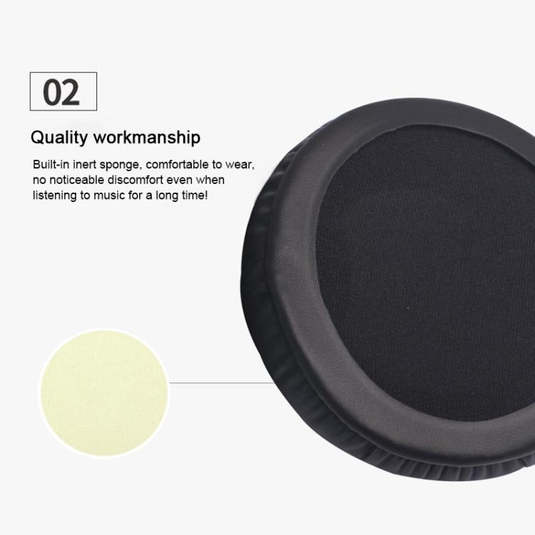 1 Pair Protein Leather Replacement Earpads For AKG K52 / K72 / K92, Protein Leather For AKG K52