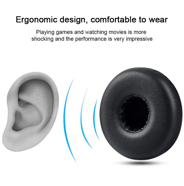 2pcs Protein Leather Wired Headset Replacement Earpads For AKG N60NC