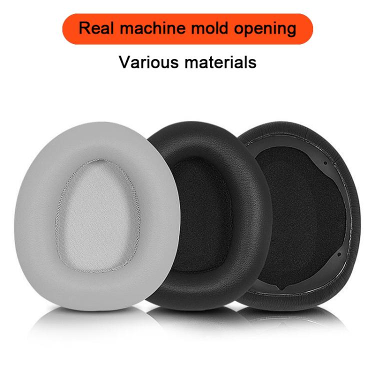 2pcs Protein Leather Snap-on Type Earphone Covers, For Dareu EH739 / EH755