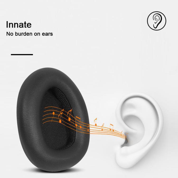 2pcs Protein Leather Snap-on Type Earphone Covers, For Dareu EH739 / EH755