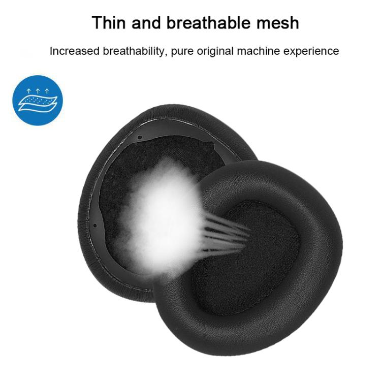 2pcs Protein Leather Snap-on Type Earphone Covers, For Dareu EH739 / EH755