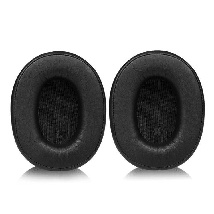 1 Pair Protein Leather Replacement Earpads For Audio Technica ATH-SR9 / DSR9BT / DSR7BT, Black, Titanium Color