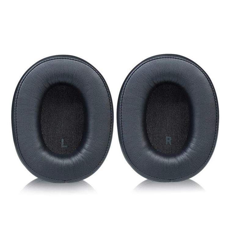 1 Pair Protein Leather Replacement Earpads For Audio Technica ATH-SR9 / DSR9BT / DSR7BT, Black, Titanium Color