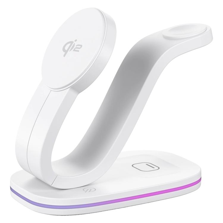 3 in 1 Phone / Earphone / Watch Universal Wireless Charger, 3 in 1 Universal(Black), 3 in 1 Universal(White)