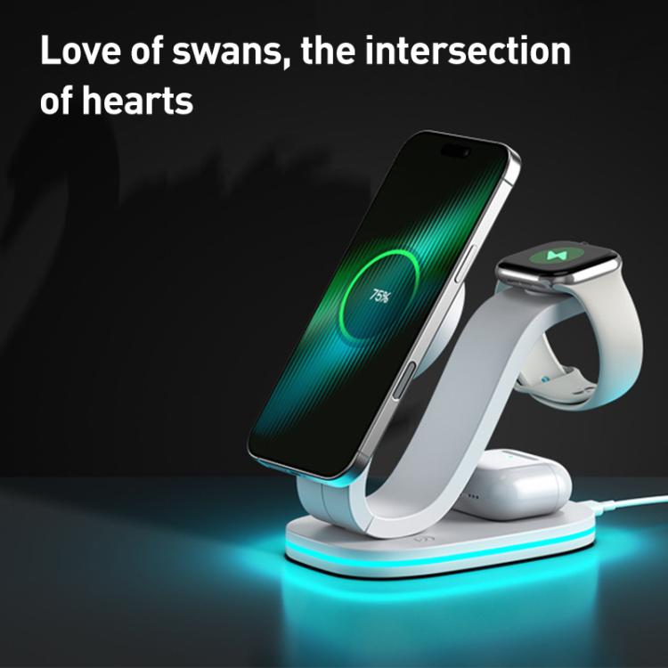3 in 1 Phone / Earphone / Watch Universal Wireless Charger, 3 in 1 Universal(Black), 3 in 1 Universal(White)
