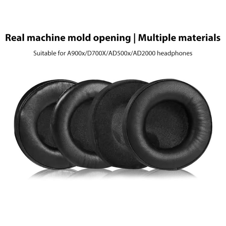2pcs Sponge Earmuffs Replacement Earpads For ATH-A900X, Black Flannel, Black Protein Leather, Black Lambskin+Microfiber, Black Lambskin, Black Punched Lambskin, Black Mesh-Headband, Black Mesh-Solid Headband