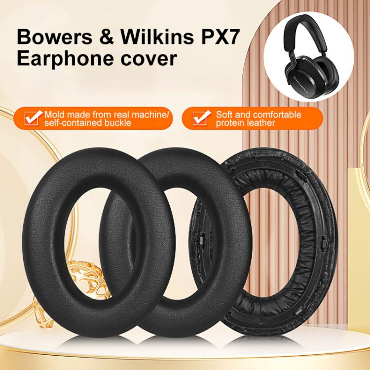 2pcs Protein Leather Replacement Earpads For B&W Px7