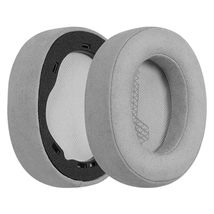 1 Pair Microfiber Leather Earphone Replacement Earpads For JBL Live 650BTNC / E65BTNC / Duet NC / Live 660 BTNC, Microfiber Leather(Black), Microfiber Leather(Grey)