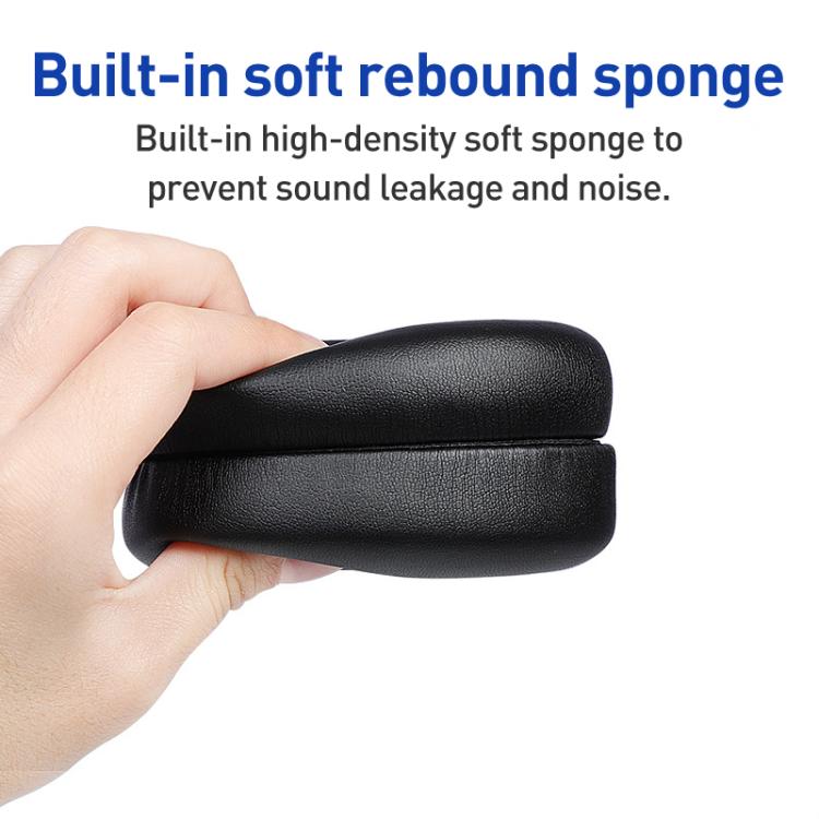1 Pair Microfiber Leather Earphone Replacement Earpads For JBL Live 650BTNC / E65BTNC / Duet NC / Live 660 BTNC, Microfiber Leather(Black), Microfiber Leather(Grey)