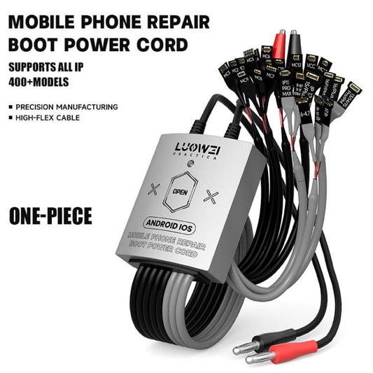 Luowei LW-325 Phone Repair Boot Power Cord for iPhone 8-16 Pro Max and Android