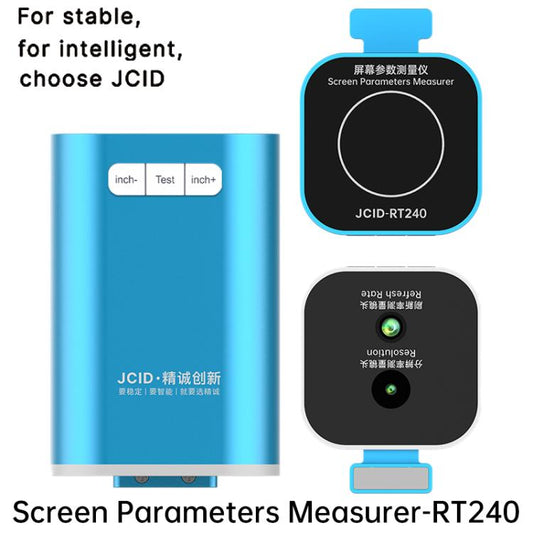 JCID RT240 Screen Resolution Backlight Brightness Values Parameter Meter