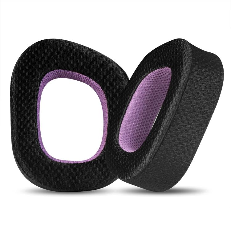 1 Pair Mesh Replacement Earpads For Corsair HS80 Max / HS80 USB Wired / HS80 RGB, Mesh (Black Purple)