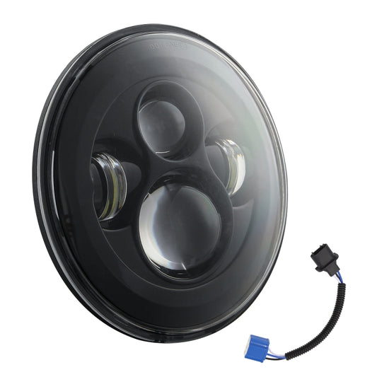 7 inch H4 / H13 DC 9V-30V 4000LM 6000K 40W 7 inch Car Round Shape LED Headlight Lamps for Jeep Wrangler, DC 9V-30V 4000LM 6000K 40W