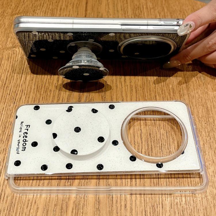 Glitter Powder Dots Pattern Phone Case with Holder